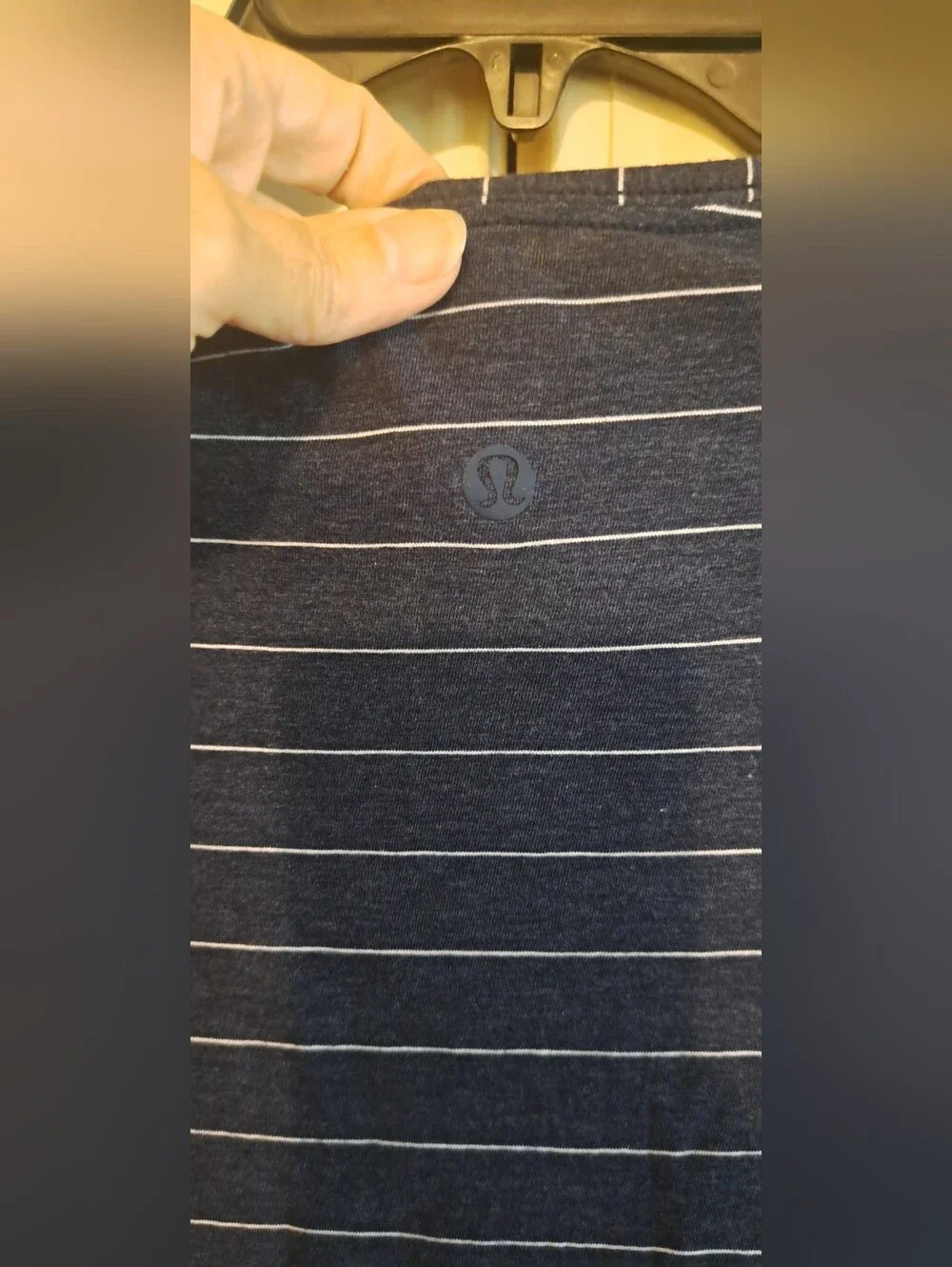Lululemon Love Crew Blue White Stripe Shirt Crew Shirt Tshirt Sz 4